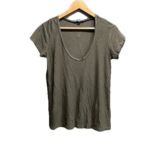 Standard James Perse‎ Dark Green Short Sleeve Women's T-Shirt Size 2